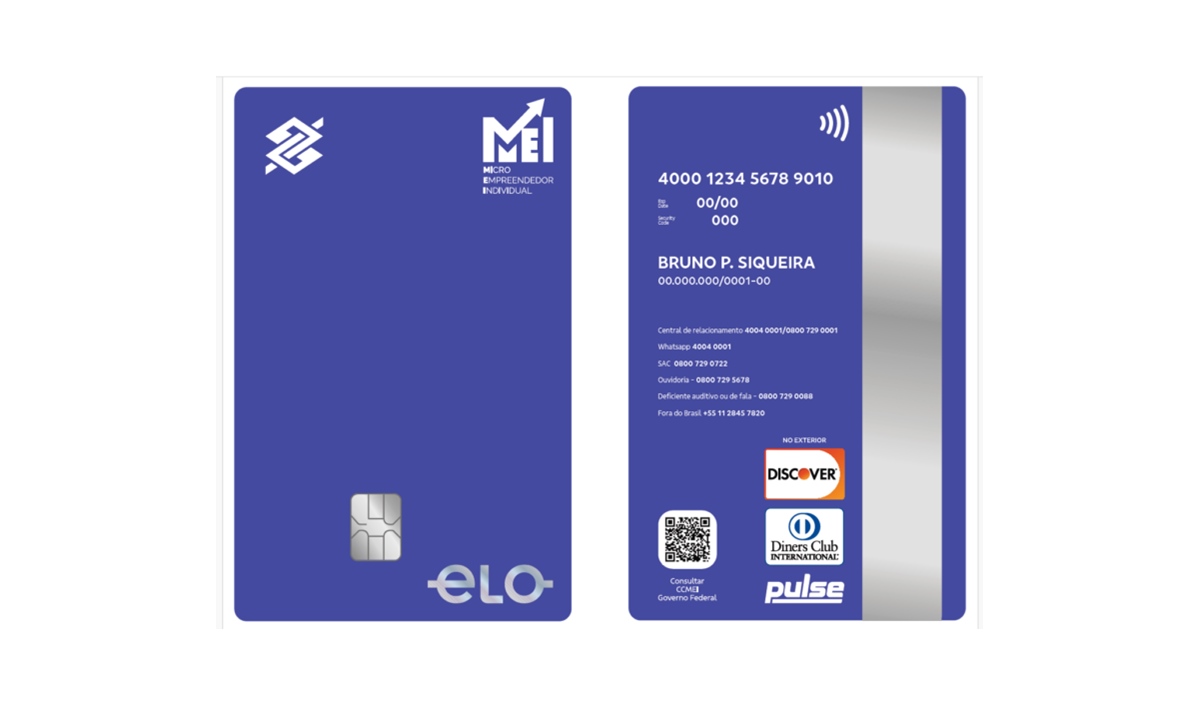Cartão de crédito para MEI do Banco do Brasil